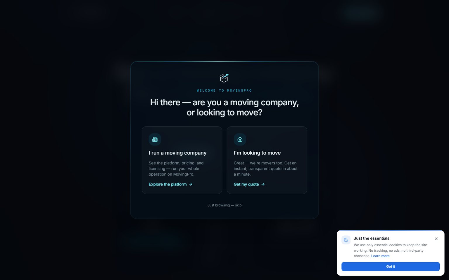 MovingPro — the operating system for modern moving companies